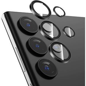 2Pack 9H Black Auto Alignment HD Camera Lens Protector Samsung Galaxy S24 Ultra
